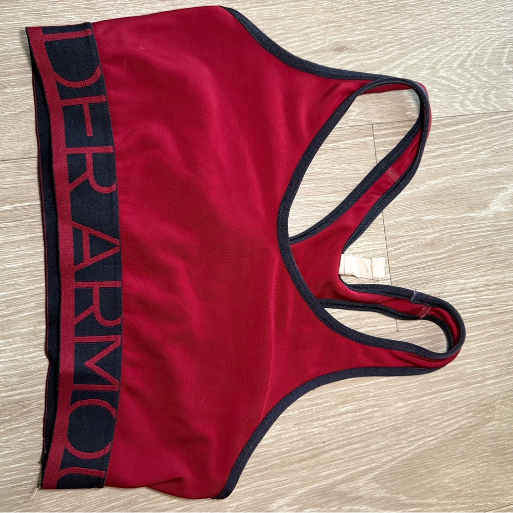 Under Armour Burgundy and Black Sports Bra